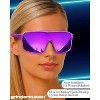 grinderPUNCH Polarized Sport Sunglasses for Men and Women, Lightweight Sun Glasses with UV Protection for Snow Hiking Cycling Running Fishing (Black) - 3 of 4
