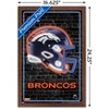 Trends International NFL Denver Broncos - Neon Helmet 23 Framed Wall Poster Prints - 3 of 4