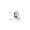Black Bow Jewelry Sterling Silver Hinged Shooting Star Clip Bead Charm - 2 of 3
