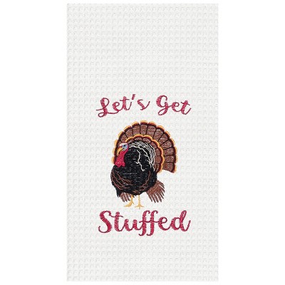 C&F Home Let's Get Stuffed Cotton Embroidered Waffle Weave Halloween Kitchen Towel Decor Decoration