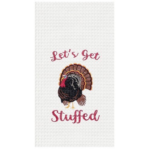 C&f Home Let's Get Stuffed Cotton Embroidered Waffle Weave Halloween ...