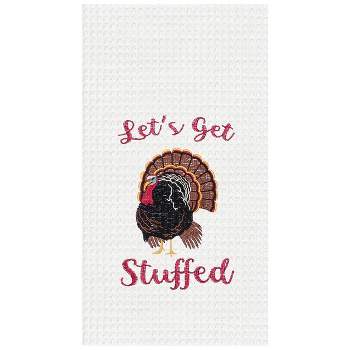 C&F Home Let's Get Stuffed Cotton Embroidered Waffle Weave Halloween Kitchen Towel Decor Decoration