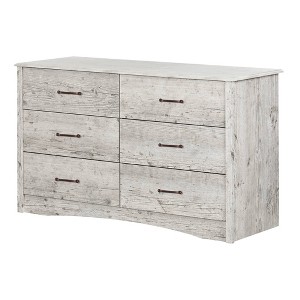 South Shore Helson 6-Drawer Double Dresser - Seaside Pine - 1 of 4