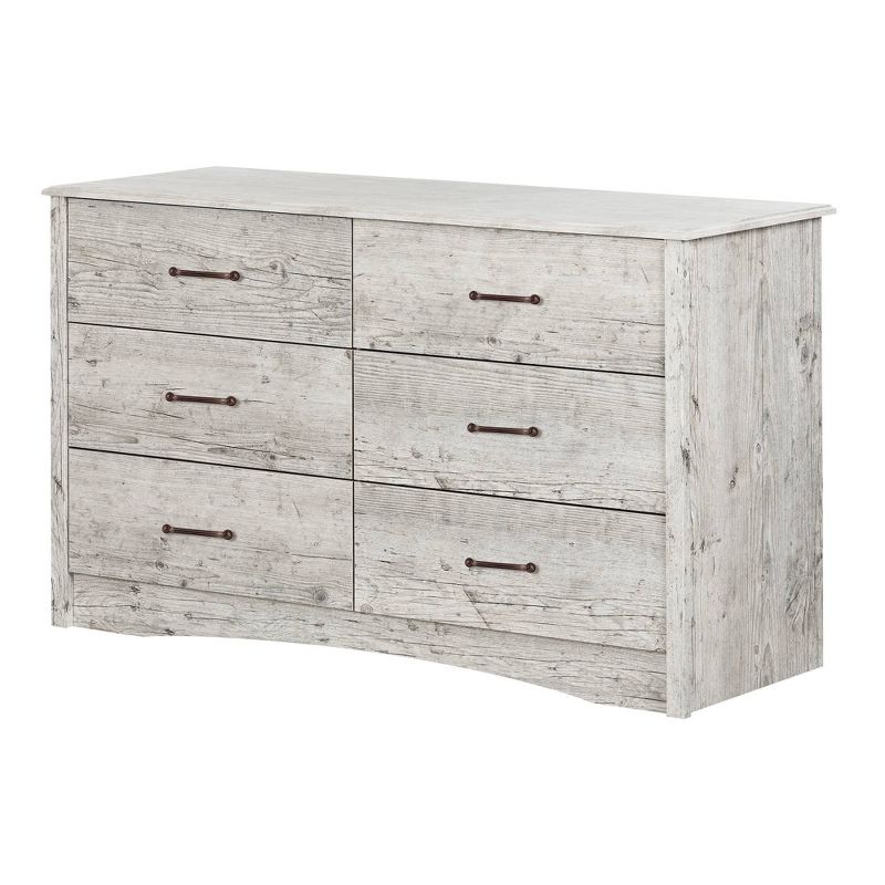 South Shore Helson 6-Drawer Double Dresser - Seaside Pine, 1 of 9