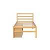Twin/Full Size Platform Bed with Removable Storage Shelves and 2 Built-in Storage Drawers for Added Convenience-ModernLuxe - 4 of 4