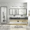 Apmir H Rectangular High-Strength Tempered Glass and Aluminum Alloy Framed French Cleat Mounted Wall Decor Bathroom Vanity Mirror in Matte Black - 3 of 4