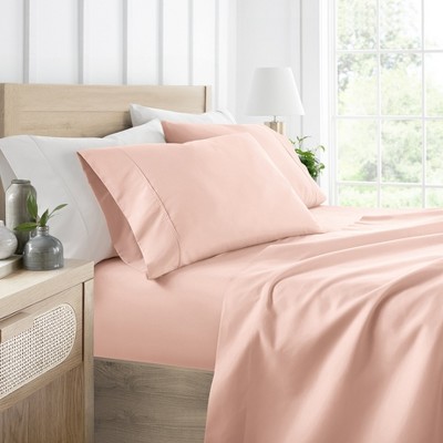 4 Piece Bed Sheet Set Solid Double Brushed Microfiber, Ultra Soft, Easy Care - Becky Cameron