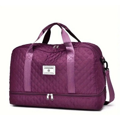 Travel bag, combined with large capacity space and bottom zipper compartment, adjustable shoulder strap or handheld, essential for travel