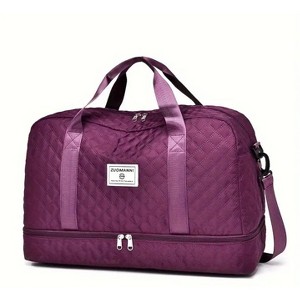 Travel bag, combined with large capacity space and bottom zipper compartment, adjustable shoulder strap or handheld, essential for travel - 1 of 3