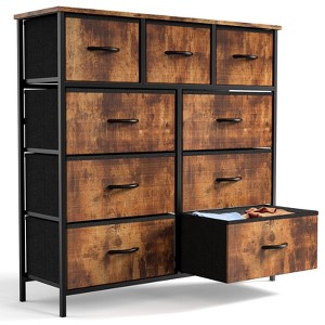 CAVINAS  9-Drawer Dresser with 2 Columns and 4 Rows,Modern Storage Cabinet Dresser for Bedroom,Entryway,Metal Frame - 1 of 4