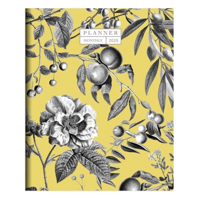 TF Publishing 2025 Monthly Planner 8"x6.5" Beyond The Pale Yellow: Calendar, Academic Planner, Saddle Stitch Binding