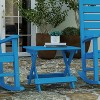 Merrick Lane Outdoor Folding Side Table, Portable All-Weather HDPE Adirondack Side Table - 2 of 4