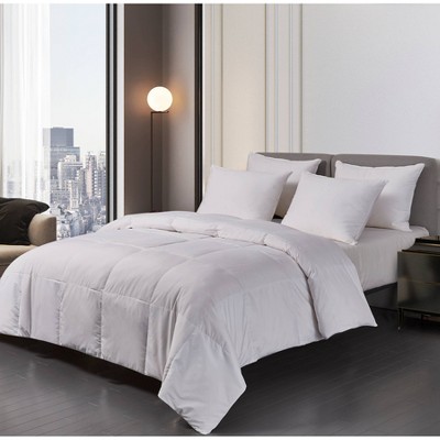 Microfiber Down Blend Comforter (Twin) White - Blue Ridge Home Fashions