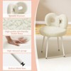Swivel Vanity Chair with Back for Girls, Kids Bedroom Chair No Wheels, Makeup Chair with Cute Bow Backrest - 4 of 4