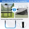 Whisen 16FT Trampoline with Basketball Hoop, Round Outdoor Trampoline with Enclosure Net & Curved Poles & Ladder - 4 of 4