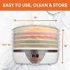MasterChef Digital Food Dehydrator w 5 Trays and Temperature Controls-Dehydrating Machine w Recipe Guide-8L Capacity - Great Gift for Cooks - 2 of 4