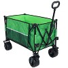 VYNXARIA Heavy-Duty 480lbs Folding Wagon Cart with Bonus Picnic Mat£¬green line - 2 of 4