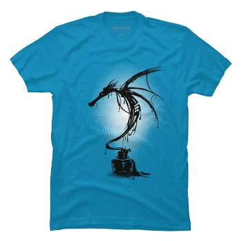 Men's Design By Humans Ink Dragon By alnavasord T-Shirt
