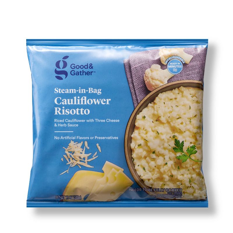 Frozen Cheesy Risotto-Style Cauliflower Rice - 12oz - Good &#38; Gather&#8482;, 1 of 4