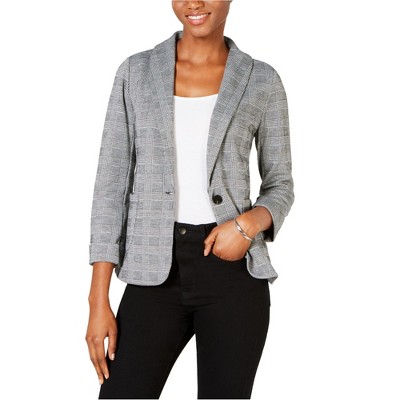 maison Jules Womens Work Wear One Button Blazer Jacket