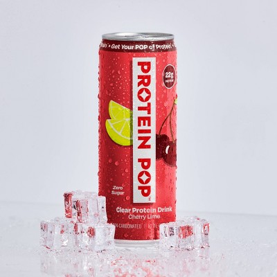 Protein Pop Cherry Lime Flavoured Water - 12 fl oz