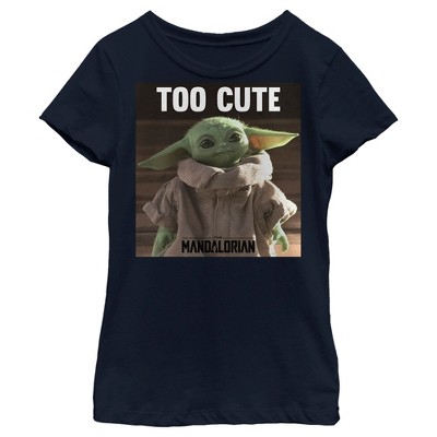 Girl's Star Wars: The Mandalorian Grogu Too Cute Scene T-shirt : Target