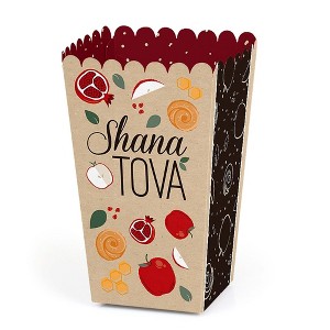 Big Dot of Happiness Rosh Hashanah - New Year Favor Popcorn Treat Boxes - Set of 12 - 1 of 4