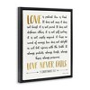 Stupell Industries Love Is Patient Psalm Floating Frame Canvas Art - 2 of 4