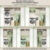 Aheaplus Wall Cabinet with Hanging Rods, Bathroom Cabinet with Door & Shelf Tower, Laundry Cabinet with Shelves - 3 of 4