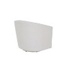 Liria Wooden Upholstered Barrel Chair for Livingroom with Metal Swivel Base | ARTFUL LIVING DESIGN - 4 of 4