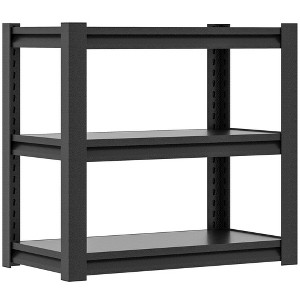 Munora - 3-Tier Heavy Duty Garage Shelving - 18"D x 34"W x 31.5"H - 1200lbs Capacity - Adjustable Metal Storage - 1 of 4