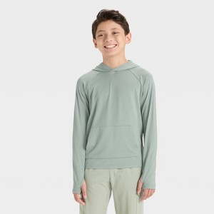 Boys' Raglan Hooded T-Shirt - All In Motion™ - 1 of 3