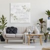 Stupell Industries With God All Things Possible Floral Sprig Religious Phrase, 36" x 36" - 2 of 4