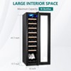18 Bottle Compressor Wine Cooler, Wine Cellar with Adjustable Temp Control, Freestanding Beverage Refrigerator - 2 of 4