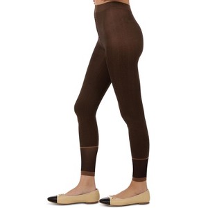 Memoi Women's Spunky Herringbone Fashion Footless Tights - 1 of 4