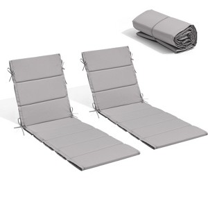Crestlive Products Outdoor Chaise Lounge Cushion Foldable Outdoor Lounge Chair Cushion for Patio Furniture - 1 of 4