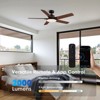 Siljoy 52-in Black Ceiling Fan with LED Light and Remote Control Include (5 Blades) For Bedroom Living Room and kitchen - 4 of 4