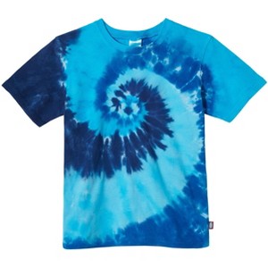 City Threads USA-Made Organic Cotton Tie-Dye Boys Soft Jersey Short Sleeve Crew Tee - 1 of 4