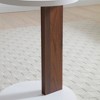 2 Pieces Modern Coffee Tables, Square 360 Degrees Rotating Coffee Table W/2 Drawers, C Shaped End Table, Square Center Table For Living Room Bedroom - 4 of 4