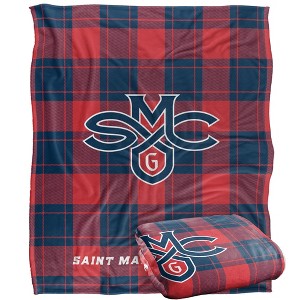 Saint Marys College Of California Campus Plaid Spirit Silky Touch Super Soft Throw Blanket 50x60 - 1 of 4
