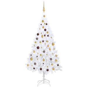 Artificial Christmas Tree White PVC, Steel, Plastic 70.9 in - 1 of 4