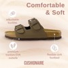 CUSHIONAIRE Lane Cork Footbed Sandals for Women –Comfortable Double Buckle Slip-On with Genuine Suede Footbed & Arch Support Slides for Women Footwear - 4 of 4