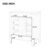 TOBILI 30" Bathroom Vanity without Sink,Cabinet Base Only, Bathroom Cabinet with Drawers,Solid Frame and MDF Board,White - 4 of 4