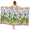 HAPPY BAY Women's Beachwear Summer Bikini Wrap Sarong Swim Cover Up Skirt Swimwear Swimsuit Beach Wraps Coverups for Women One Size Gray,Tree - 4 of 4