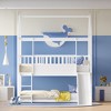 AZL1 Life Concept Beds Convertible Twin Over Twin House Bunk Bed with Slide and Ladder for Safe and Fun Kids Loft Bed, White, 78.34"*85.23"*89.17" - 4 of 4