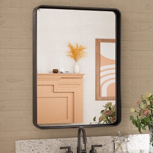 Keonjinn Framed Wall Mirror, Modern Rectangular Bathroom Vanity Mirror, Wall Mounted - 1 of 4