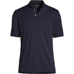 Lands' End School Uniform Men's Short Sleeve Polyester Polo - 1 of 2