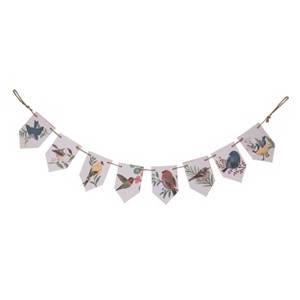 Transpac Wood 59" Multicolor Spring Bird Banner Hanging Decor - 1 of 2