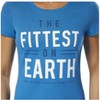 Reebok Womens CrossFit Graphic T-Shirt, Blue, Small - 3 of 4