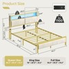 Bestier King/Queen/Full Size Bed Frame with Charging Station - 3 of 4